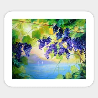 Grapes at dawn Sticker